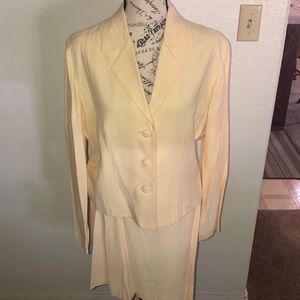 Yellow skirt suit